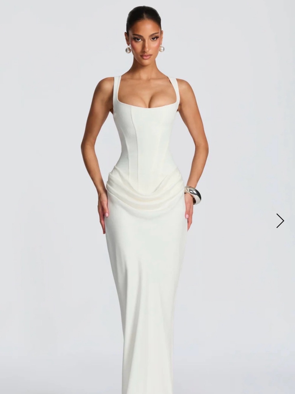 Babyboo CORNELIA MAXI DRESS - IVORY. Size: M